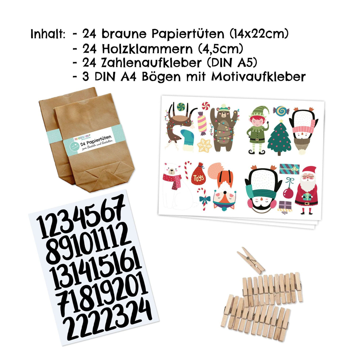 Adventskalender Weihnachtstiere