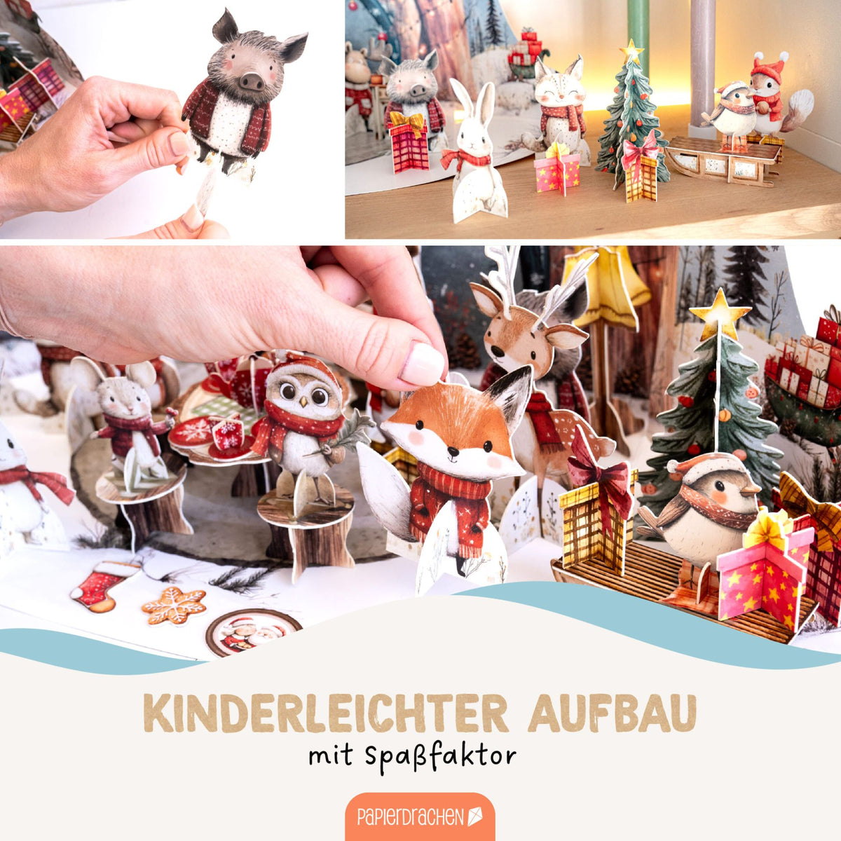 Adventskalender Teeparty Waldtiere