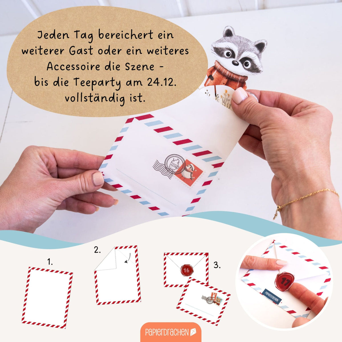 Adventskalender Teeparty Waldtiere