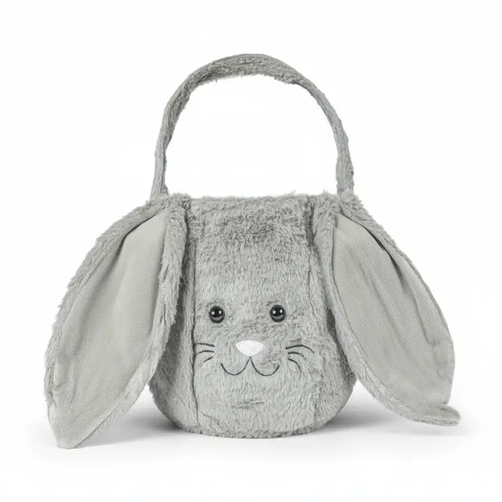 Osternest und Osterkorb Tasche Kuschelhase Grau