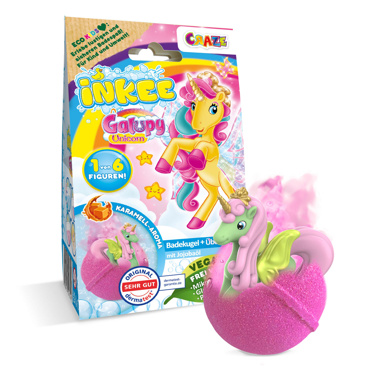 CRAZE Überraschungsbadekugel Galuppy Unicorn