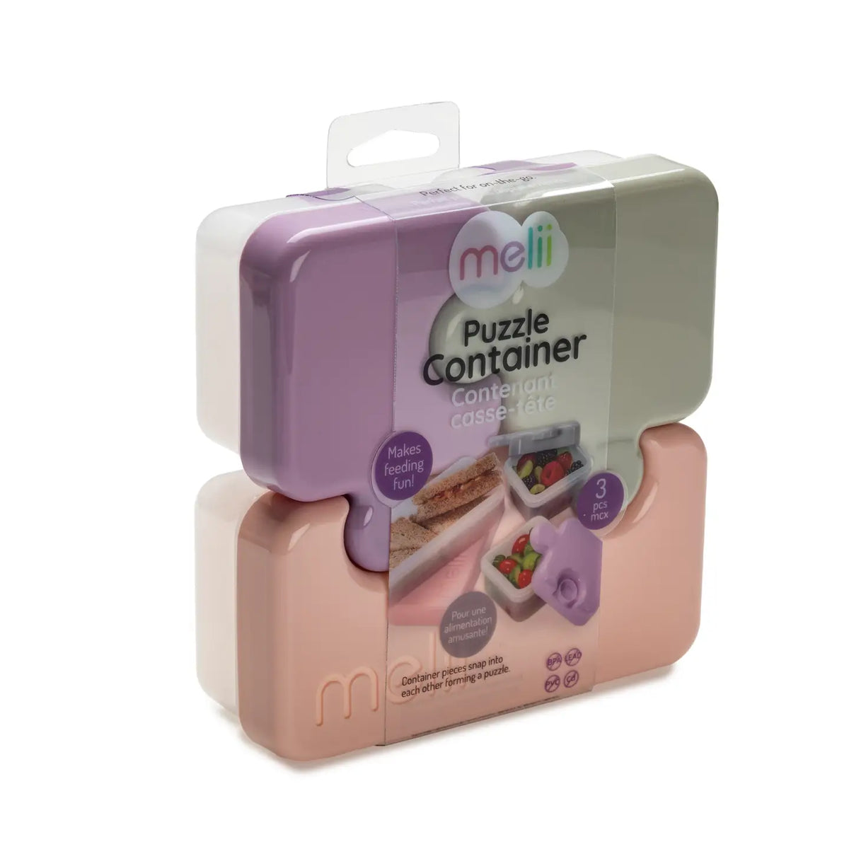 Znünibox Puzzle Snackbox Melii Lila