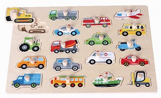 Spielba Puzzle mit Griff Fahrzeuge