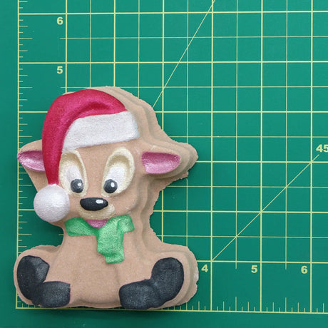 Badekugel handgemacht Weihnachten Rentierbaby