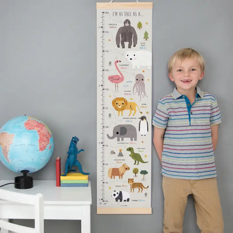 Messlatte für Kinder Zootiere