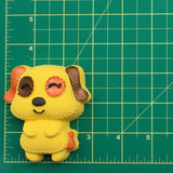 Badekugel Mini handgemacht Hund Gelb