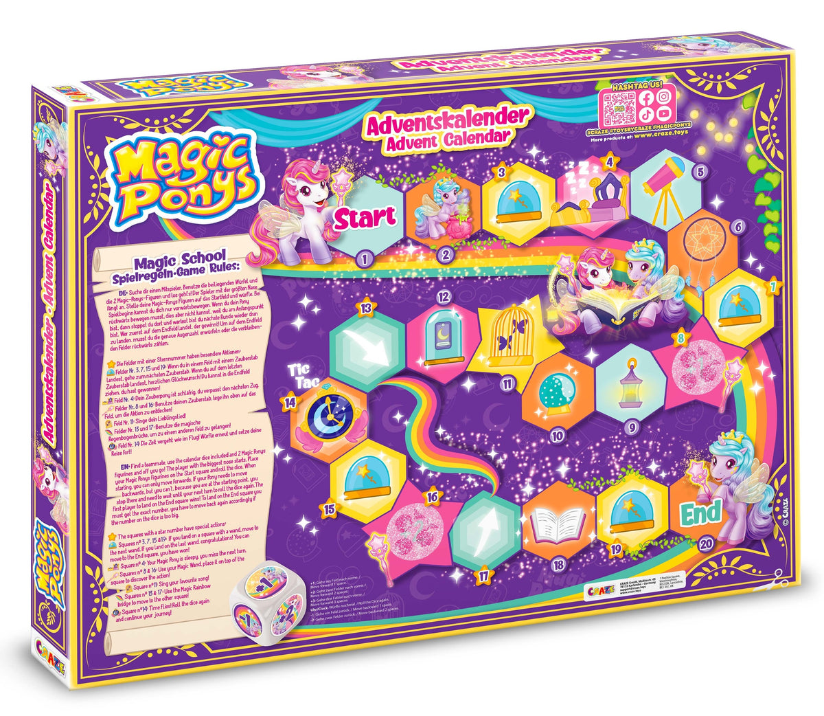 CRAZE Adventskalender Magic Ponys