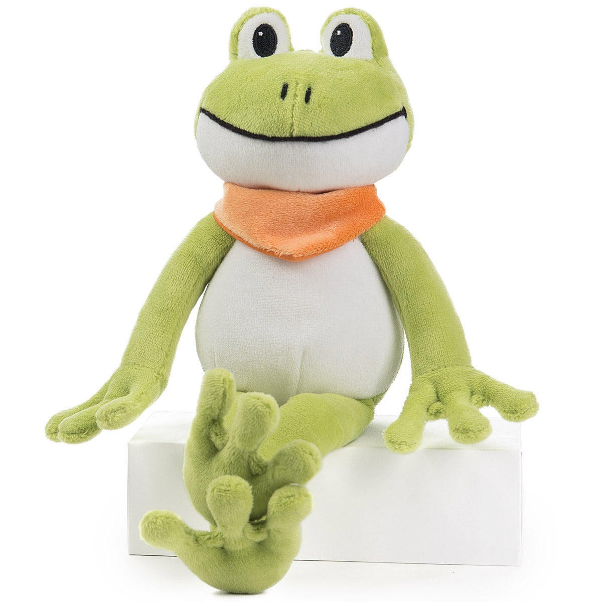 Kuscheltier Frosch mit Halstuch