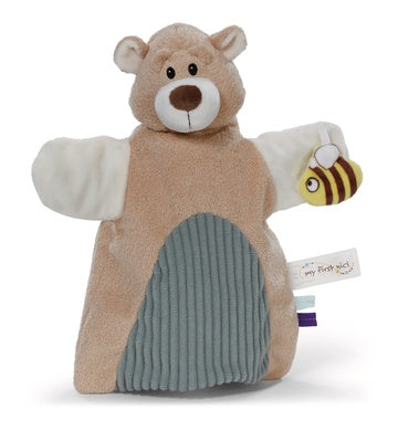 Schmusetuch Handpuppe Bär