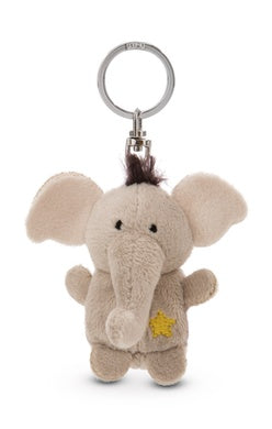 Mini Schlüsselanhänger Plüsch Elefant mit Stern