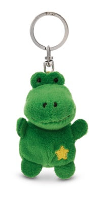 Mini Schlüsselanhänger Plüsch Frosch mit Stern