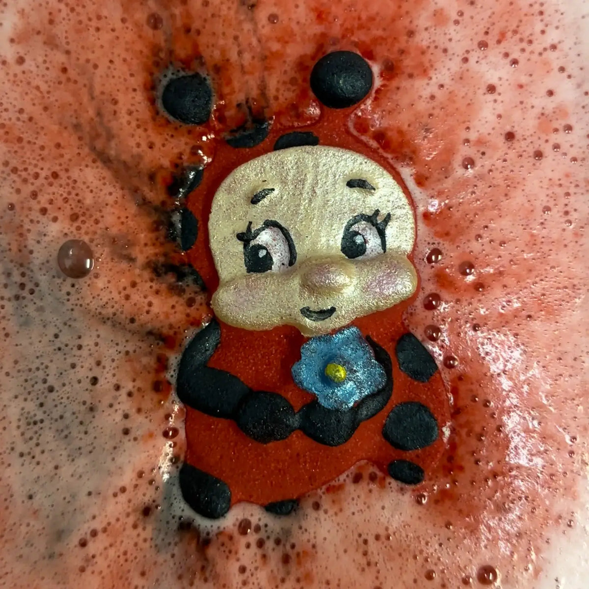 Badekugel handgemacht Marienkäfer