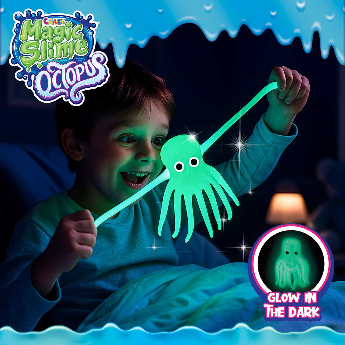 CRAZE Magic Slime Mega XXL Klatsch Octopus