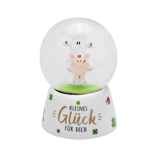Schneekugel Schaf - Kleines Glück für Dich
