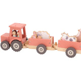 Traktor mit Anhänger Rot