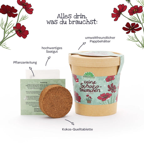 Schokoblumen aus dem Becher