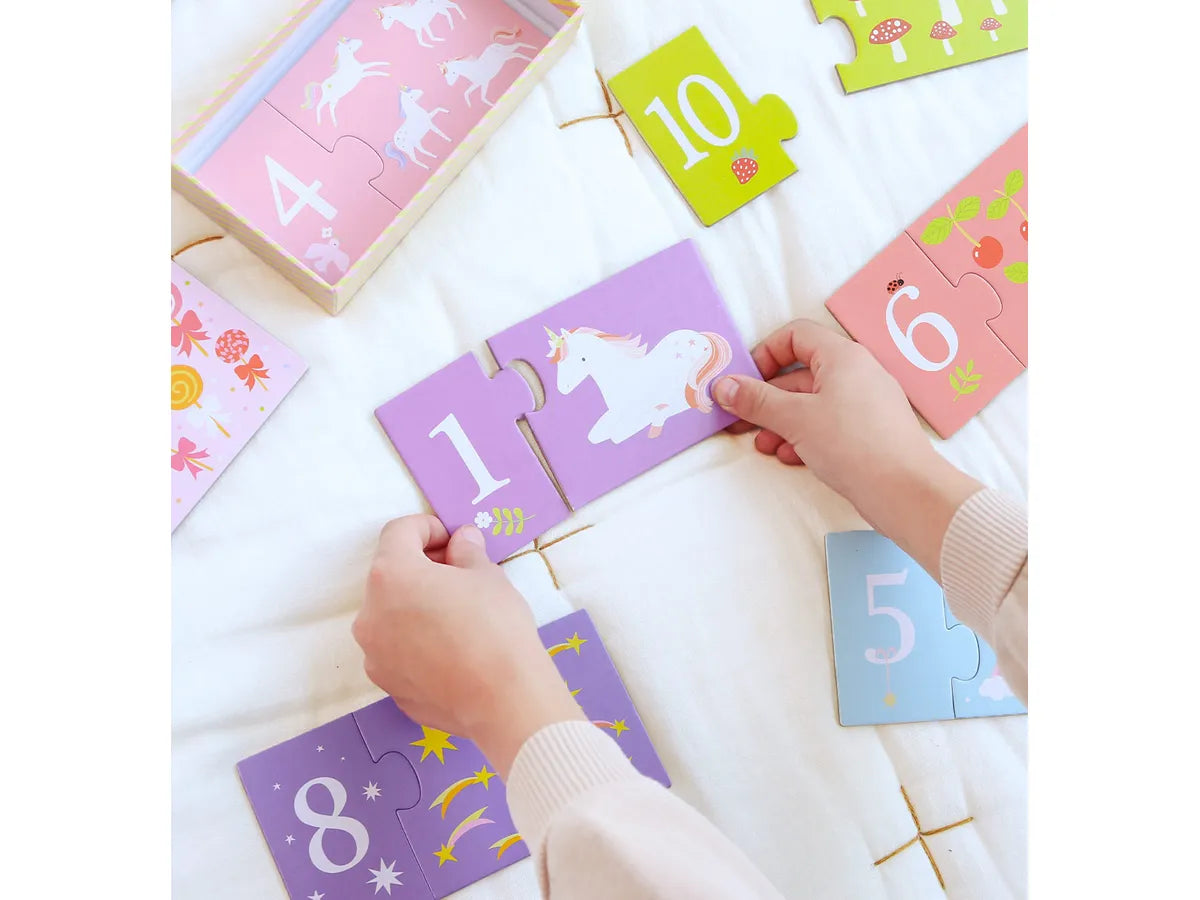 ALLC Zahlen Puzzle Einhorn