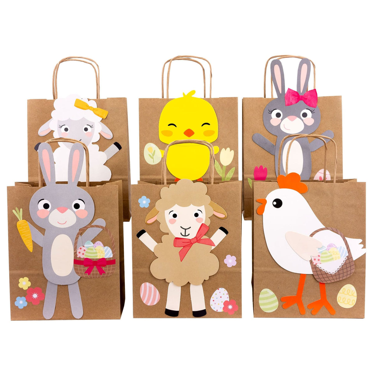 Osternest Papiertaschen Bauernhof