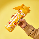Edelstahl Trinkflasche Ion8 600ml Giraffe