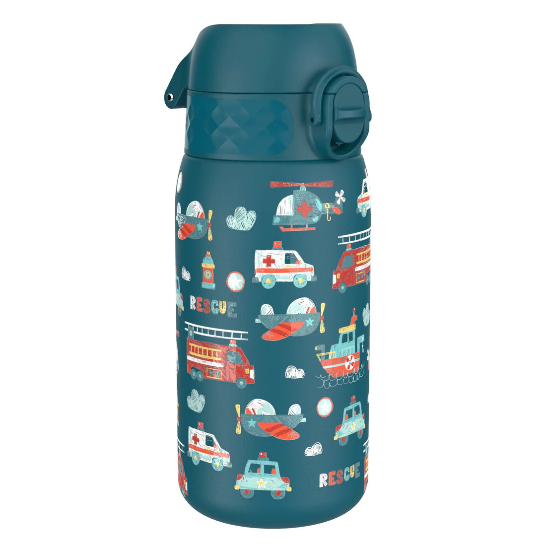Kinder Edelstahl Trinkflasche Ion8 400ml Fahrzeuge