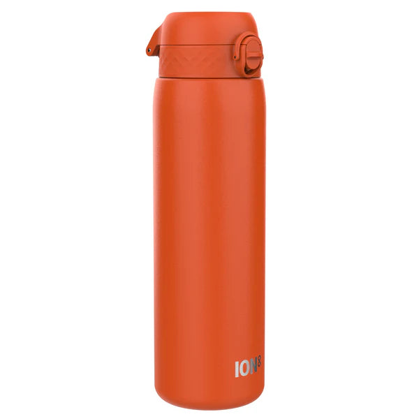 Edelstahl Trinkflasche Ion8 1200ml Dunkelorange