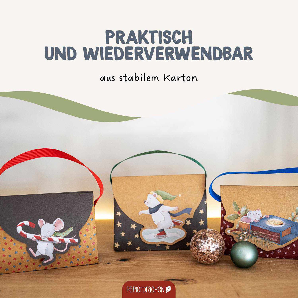 Adventskalender Handtaschen Wintertiere