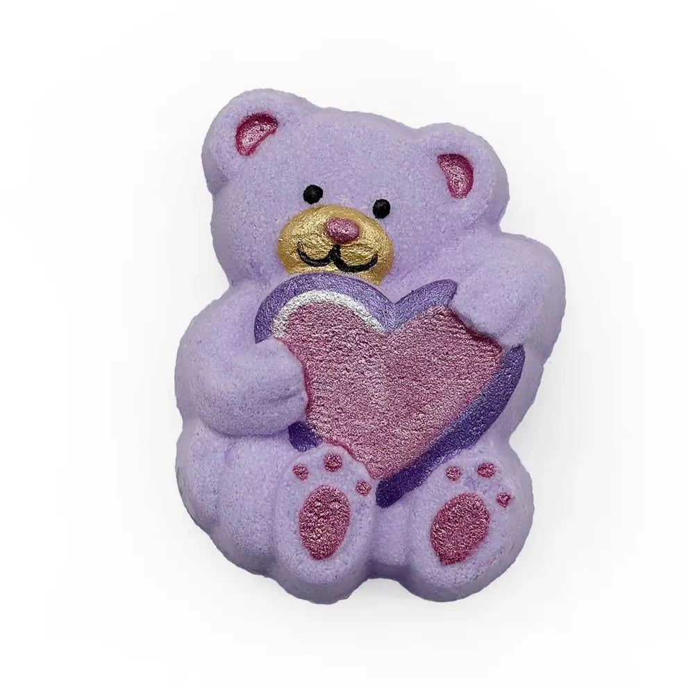Badekugel handgemacht Teddy mit Herz