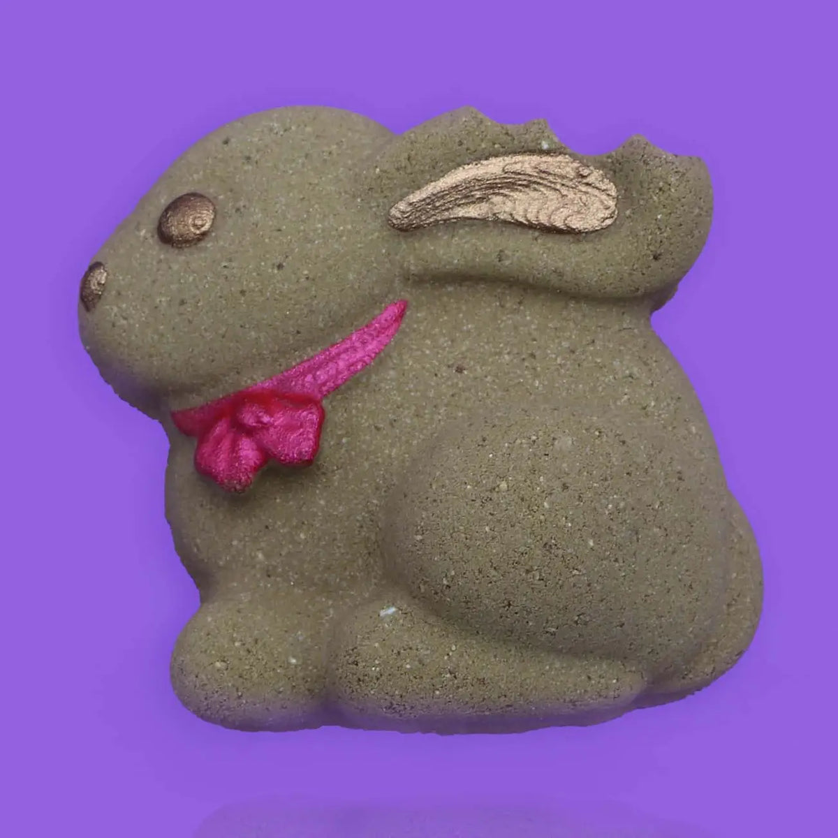 Badekugel handgemacht Hase Braun