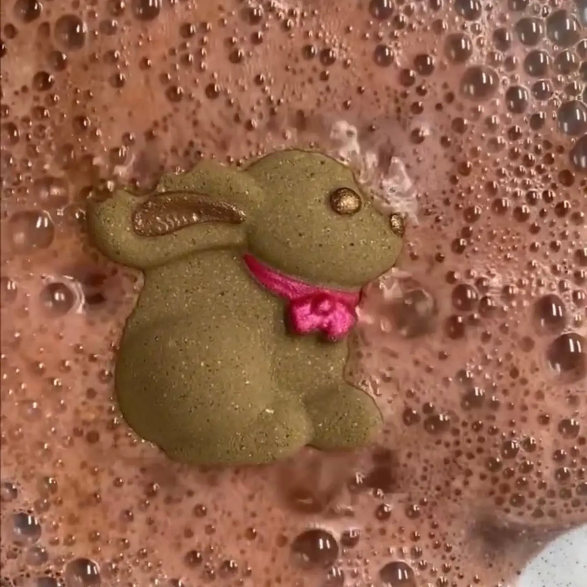 Badekugel handgemacht Hase Braun