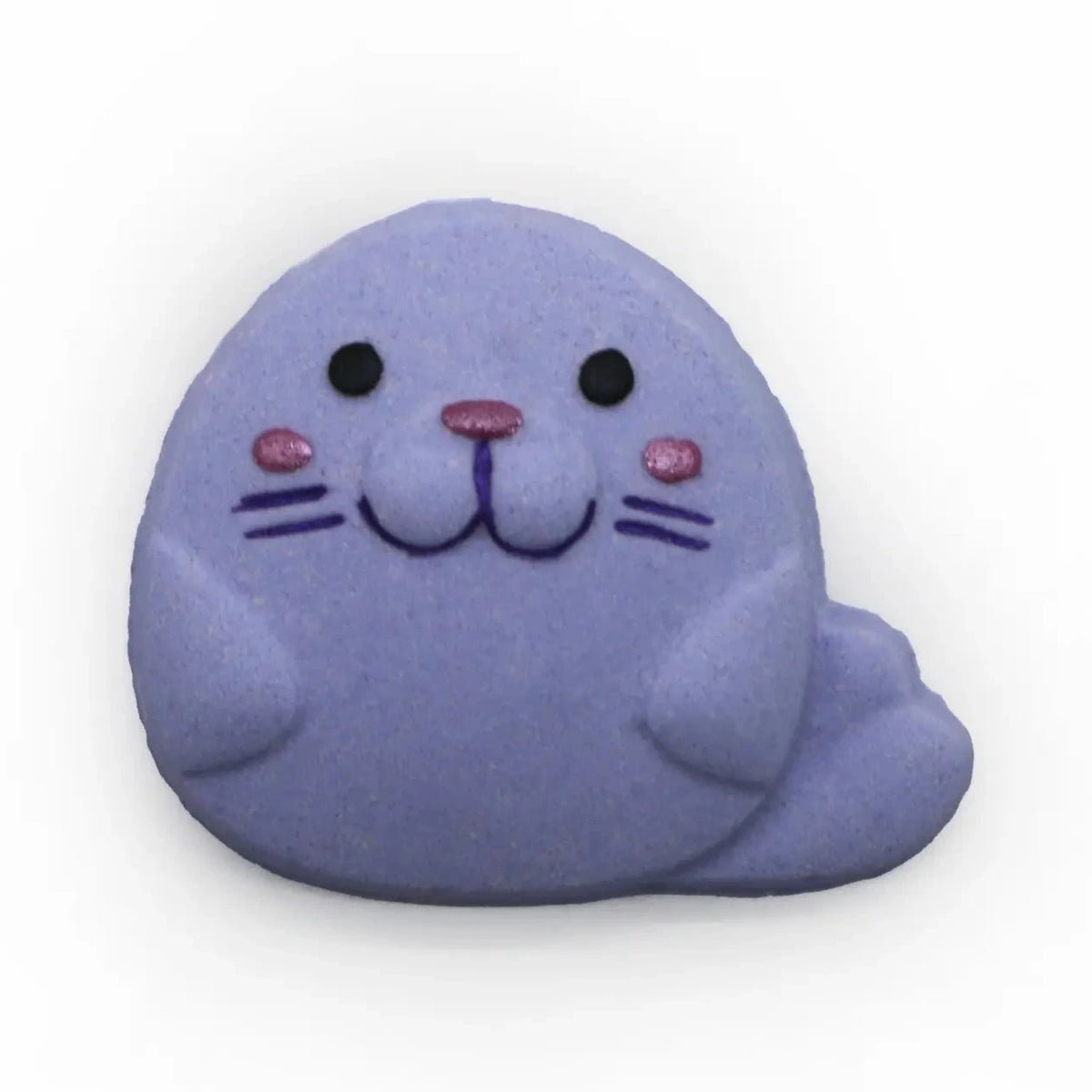 Badekugel handgemacht Robbe violett