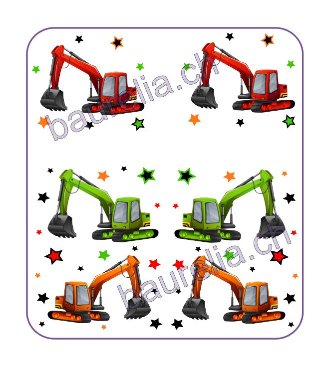 Baurelia Box Inlay bedruckt Bagger 2