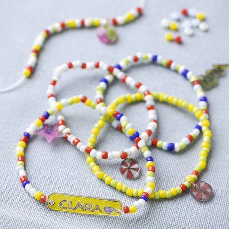 Bastelset Kinder Schmuck Mini Namensplaketten