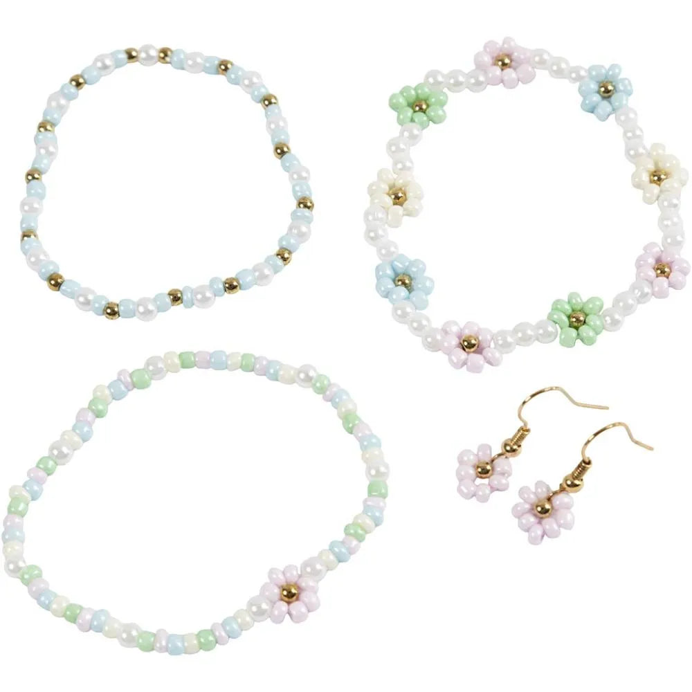 Bastelset Kinder Schmuck Mini Armband Blume