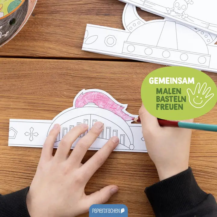 Bastelset Papierkronen Abenteuerhelden