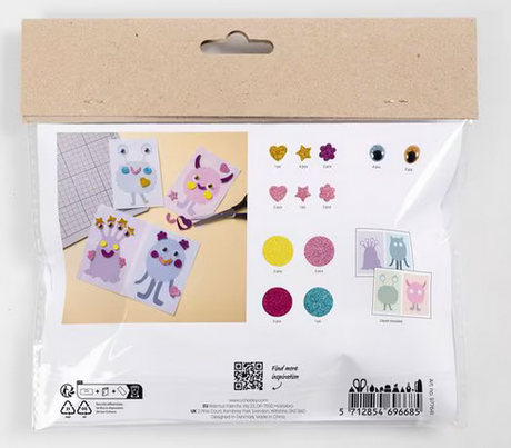 Bastelset Kinder Monster-Collage