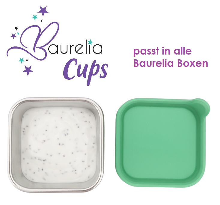 Edelstahlbehälter Baurelia Cups mit Deckel Grün