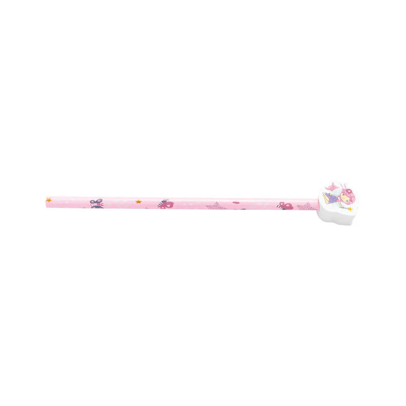 Bleistift Regenbogenstift mit Radiergummi Fee