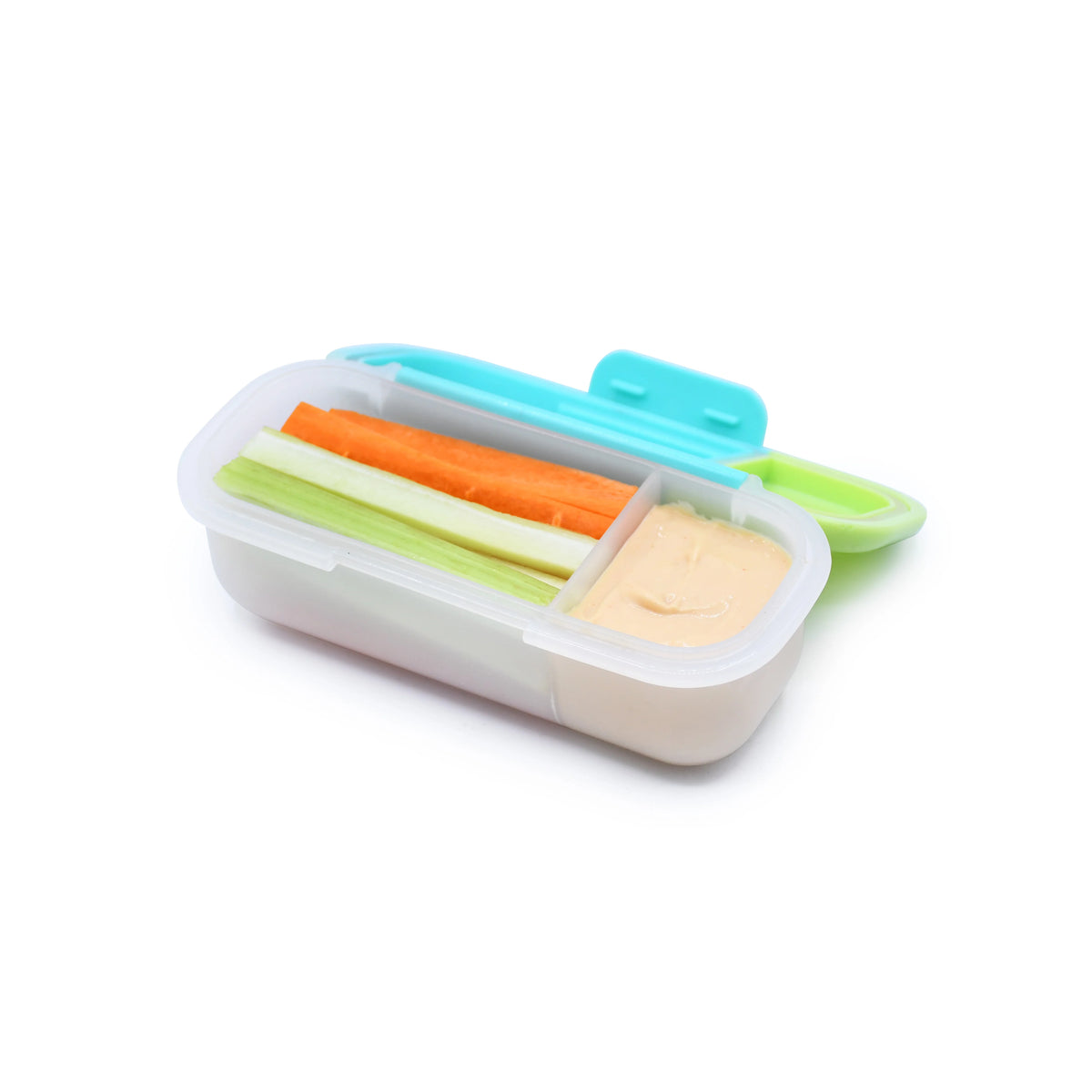 Znünibox Snackbox mit Dippebhälter Türkis