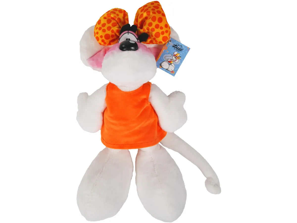 Diddl Plüschmaus Diddlina orange Kuscheltier 30cm
