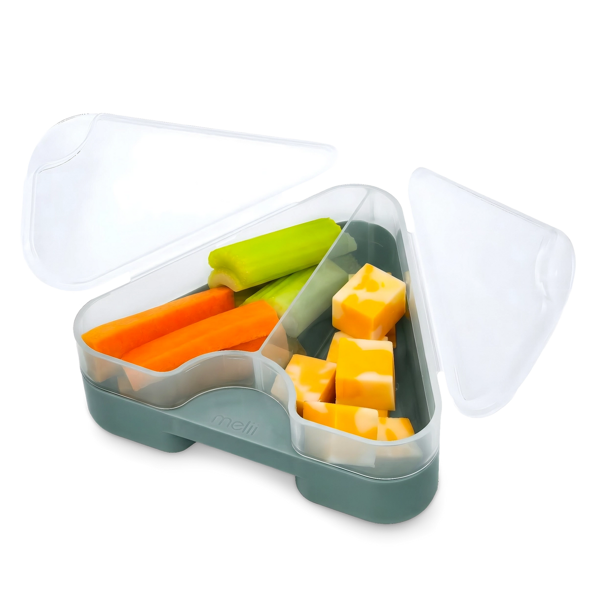 Znünibox Dreieck Snackle 2er Set Schieferblau