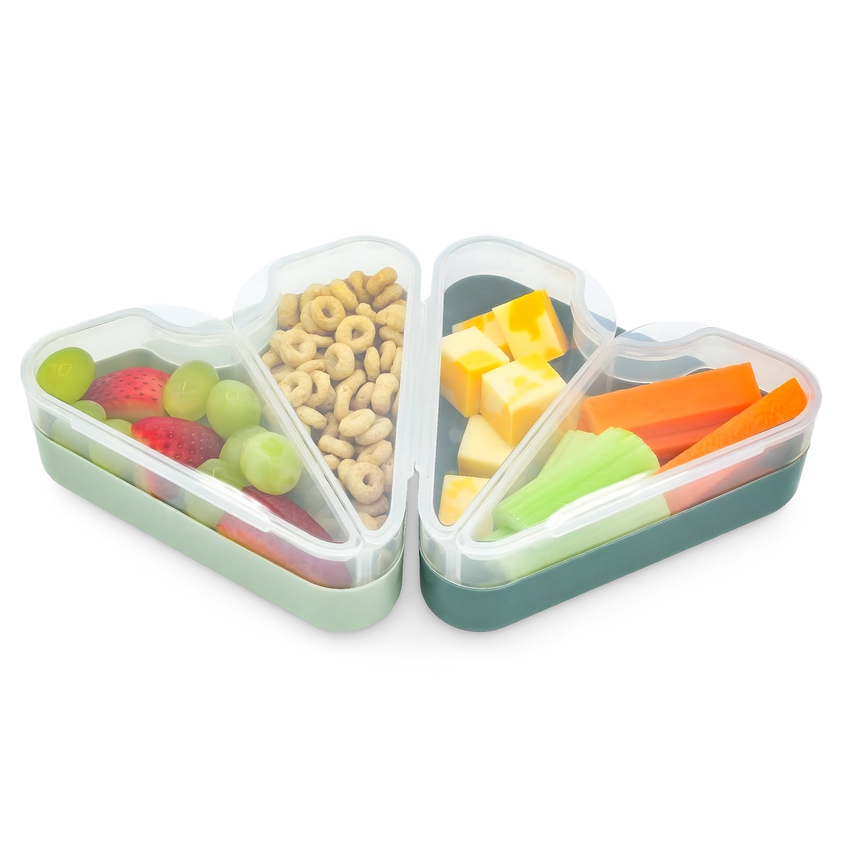 Znünibox Dreieck Snackle 2er Set Salbei