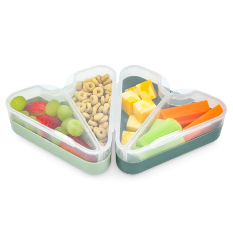 Znünibox Dreieck Snackle 2er Set Salbei