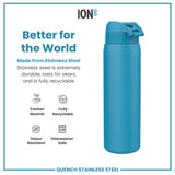 Edelstahl Trinkflasche Ion8 1200ml Blau