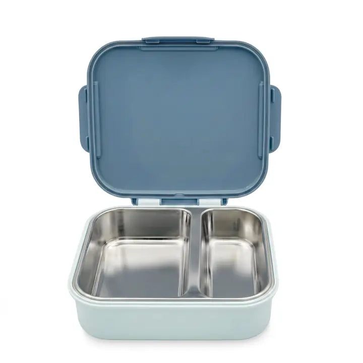 Znünibox Edelstahl mit Kühlakku Blau