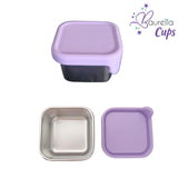 Edelstahlbehälter Baurelia Cups mit Deckel Flieder