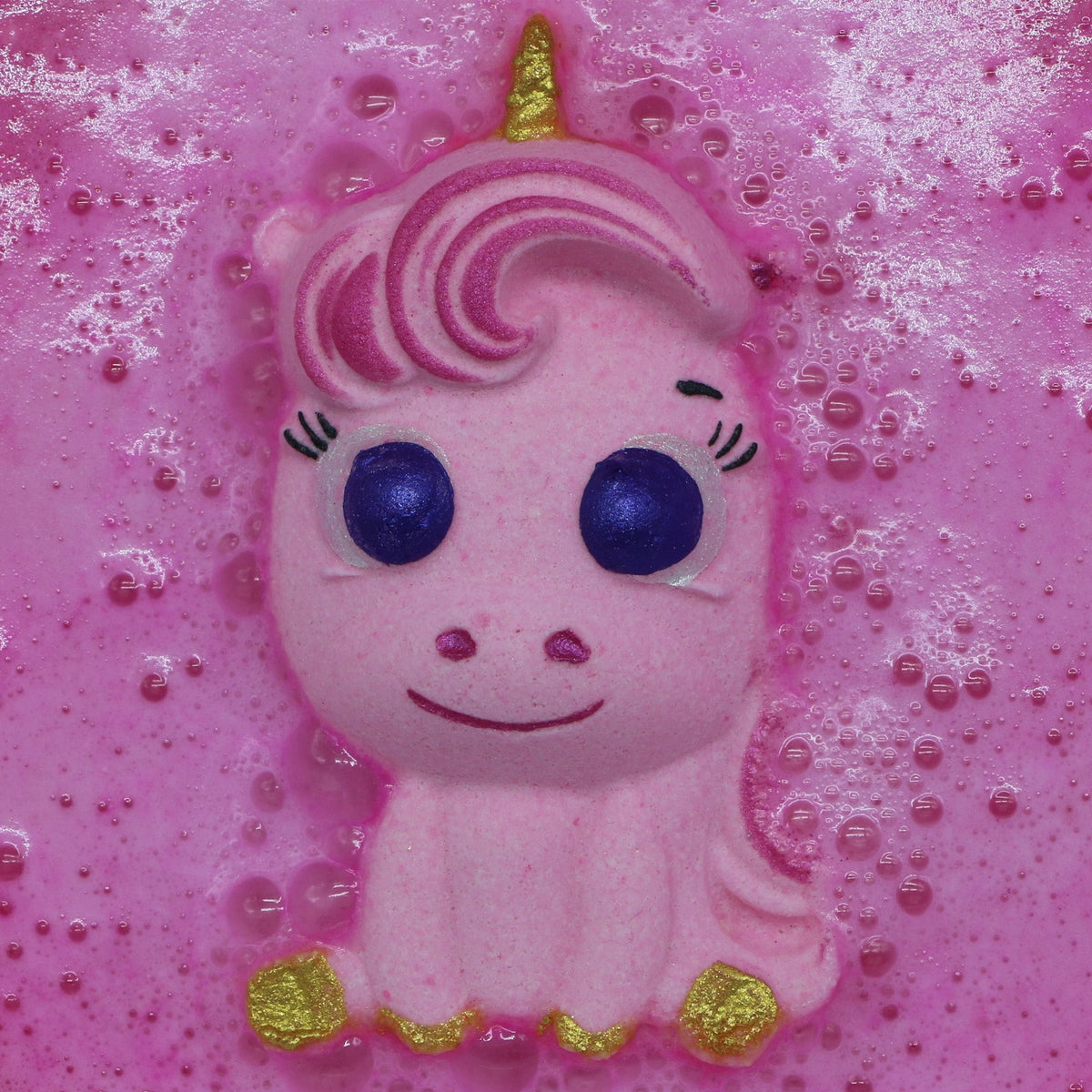 Badekugel handgemacht Einhorn rosa