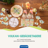 Muffin Etageren-Set Dino Vulkan