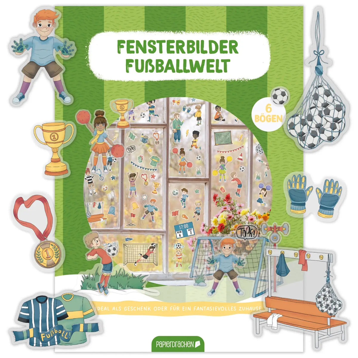 Fensteraufkleber Fussball