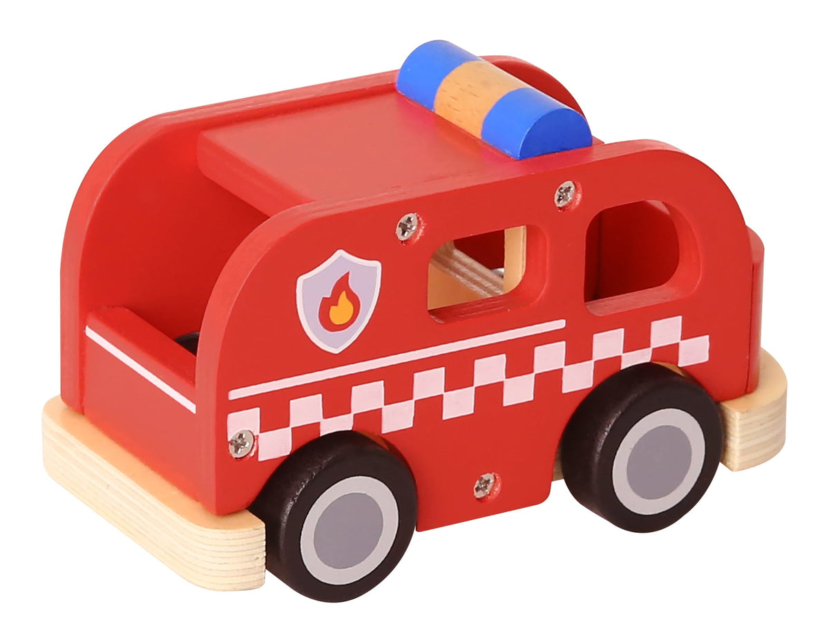 Holzspielzeug Feuerwehrauto