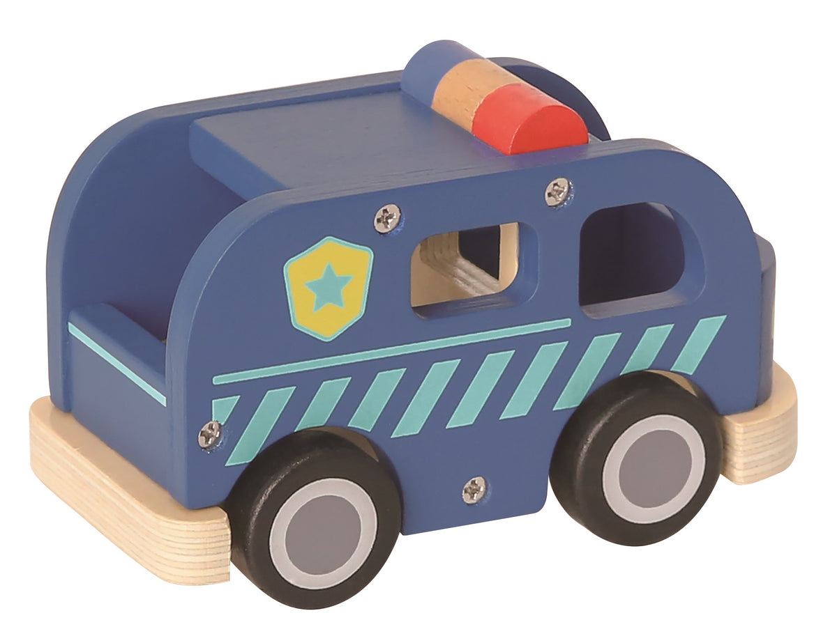 Holzspielzeug Polizeibus
